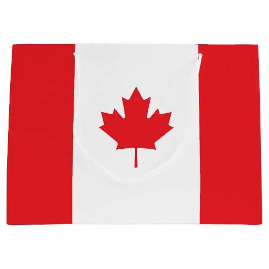 Canadese vlag groot cadeauzakje (Voorkant)