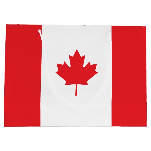 Canadese vlag groot cadeauzakje (Achterkant)