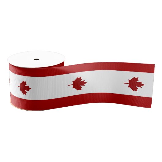 Canadese vlag grosgrain lint (Spoel)