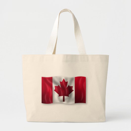 Canadese vlag grote tote bag (Voorkant)