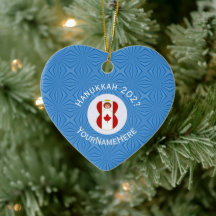 Canadese Vlag Hanukkah Engel Naam Jaar Hart