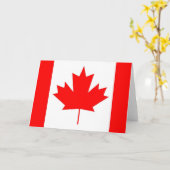 Canadese vlag, Happy Canada Day Kaart (Gele Bloem)