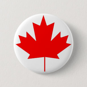 Canadese vlag, Happy Canada Day Ronde Button 5,7 Cm