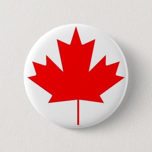 Canadese vlag, Happy Canada Day Ronde Button 5,7 Cm (Voorkant)