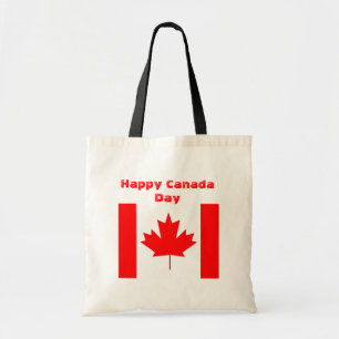 Canadese vlag, Happy Canada Day Tote Bag