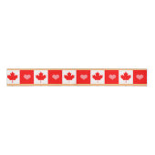 Canadese vlag & hart, Canada mode lint/sport Grosgrain Lint (Voorkant)