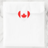 Canadese vlag hart sticker (Tas)