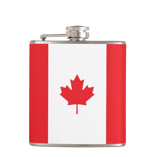 Canadese vlag heupfles (Voorkant)