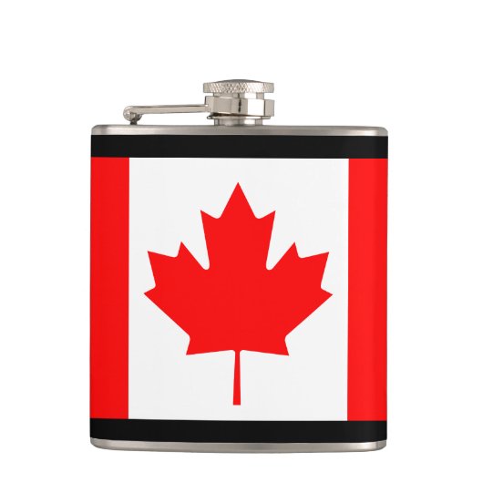 Canadese vlag heupfles (Voorkant)