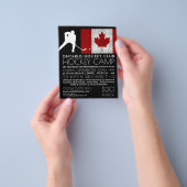 Canadese vlag, Hockey Player, Camp Adverteren Flyer (Hand)
