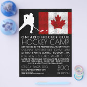 Canadese vlag, Hockey Player, Camp Adverteren Flyer (Enkel)
