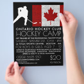 Canadese vlag, Hockey Player, Camp Adverteren Flyer (Hand)
