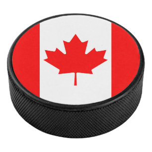 Canadese vlag hockey puck