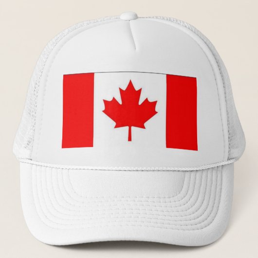 Canadese vlag hoed trucker pet (Voorkant)