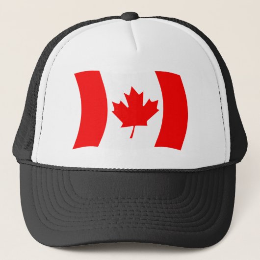 Canadese vlag hoed trucker pet (Voorkant)
