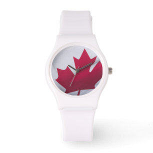 Canadese vlag. horloge