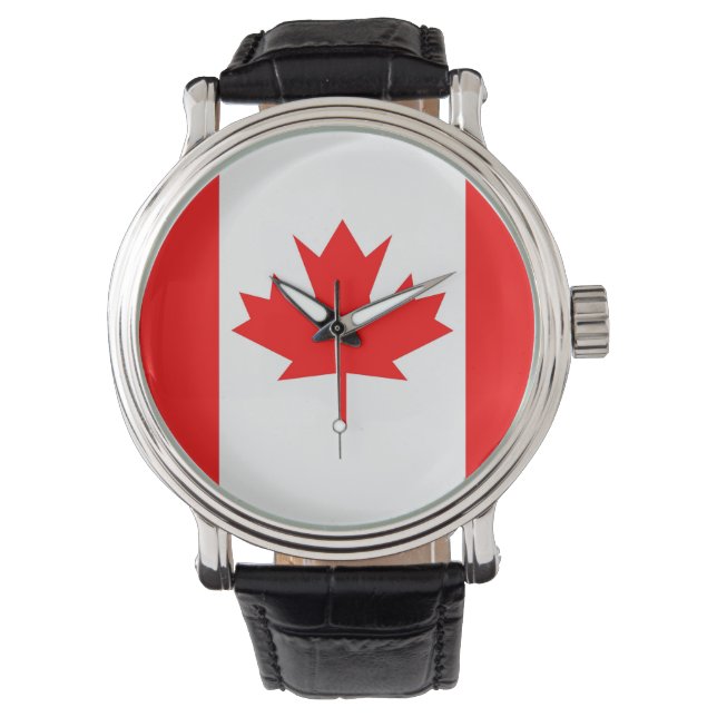 Canadese vlag horloge (Voorkant)