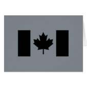 Canadese vlag in Black Decor (Voorkant Horizontaal)