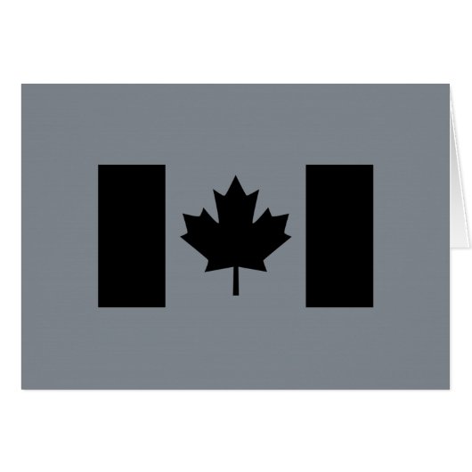 Canadese vlag in Black Decor (Voorkant Horizontaal)