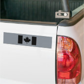 Canadese vlag in Black Decor Bumpersticker (Op Truck)