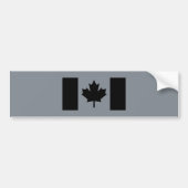Canadese vlag in Black Decor Bumpersticker (Voorkant)