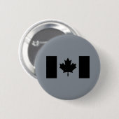 Canadese vlag in Black Decor Ronde Button 5,7 Cm (Voorkant /achterkant)