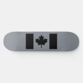 Canadese vlag in Black Decor Skateboard (Horizontaal)