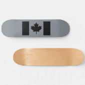 Canadese vlag in Black Decor Skateboard (Horizontaal)