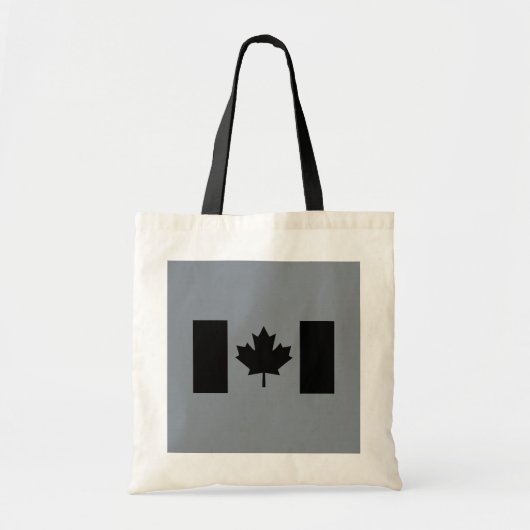 Canadese vlag in Black Decor Tote Bag (Voorkant)