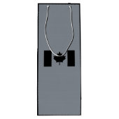 Canadese vlag in Black Decor Wijn Cadeautas (Achterkant)