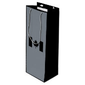 Canadese vlag in Black Decor Wijn Cadeautas (Voorkant Gekanteld)