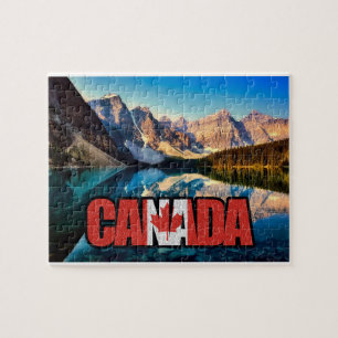 Canadese vlag in "Canada" Legpuzzel