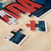 Canadese vlag in "Canada" Legpuzzel (Zijkant)