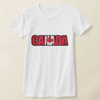 Canadese vlag in "Canada" T-shirt