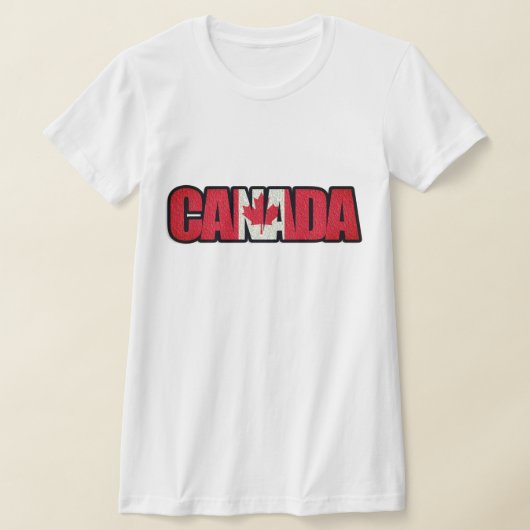 Canadese vlag in "Canada" T-shirt (Laagn)