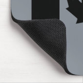 Canadese vlag in het zwart muismat (Hoek)