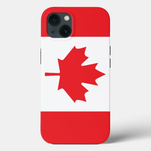 Canadese vlag in rood en wit met esdoornblad Case-Mate iPhone case (Achterkant)