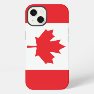 Canadese vlag in rood en wit met esdoornblad iPhone 13 hoesje