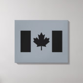 Canadese vlag in zwart ontwerp canvas afdruk (Voorkant)