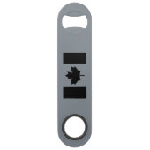Canadese vlag in zwart speed flessenopener (Voorkant)