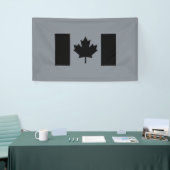 Canadese vlag in zwarte afbeelding spandoek (Beurs)