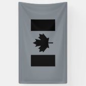 Canadese vlag in zwarte afbeelding spandoek (Verticaal)