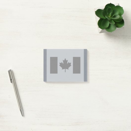 Canadese vlag in zwarte stijl post-it® notes (Kantoor)