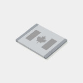 Canadese vlag in zwarte stijl post-it® notes (Schuin)