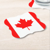Canadese vlag kartonnen onderzetters (Gekanteld)