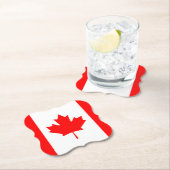 Canadese vlag kartonnen onderzetters (Insitu)