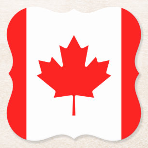 Canadese vlag kartonnen onderzetters