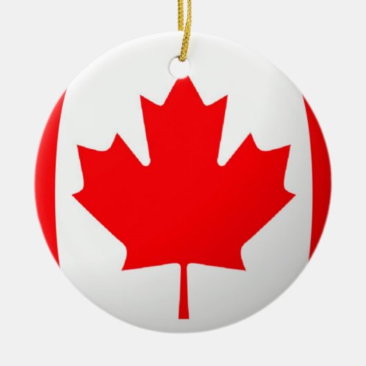 Canadese vlag keramisch ornament (Voorkant)