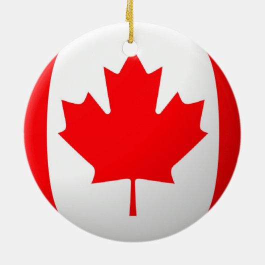 Canadese vlag keramisch ornament (Achterkant)