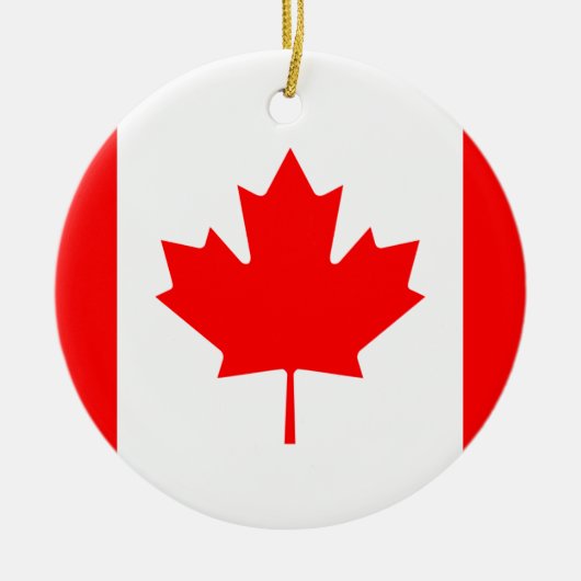 Canadese vlag keramisch ornament (Voorkant)